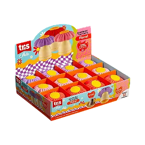 Apontador com Depósito + Borracha Floral Holic Dopamina - Tris - Unidade
