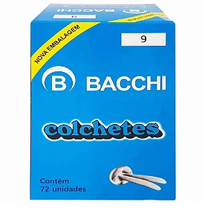 Colchete N 9 Bacchi C/ 72 Unidades