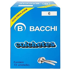 Colchete N 6 Bacchi C/ 72 Unidades