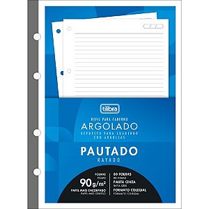 Refil Tiliflex para Caderno Argolado Colegial 80 Folhas 90 Gramas