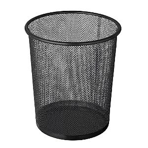 LIXEIRA ARAMADA 9 LITROS PRETO BRW