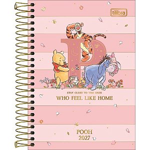 Agenda Espiral Diária 12,9 x 18,7 cm Pooh 2027