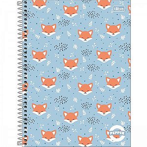 CADERNO ESPIRAL CAPA DURA UNIVERSITÁRIO 10 MATÉRIAS PEPPER FEMININO 160 FOLHAS