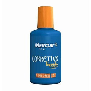 CORRETIVO LÍQUIDO MERCUR 18ML BASE AGUA