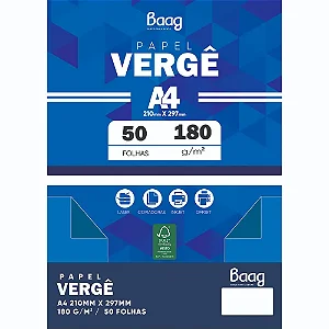 Papel Profissional A4 Vergê Branco 180g - BAG