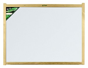 Quadro Branco Moldura Madeira 150X120cm Luxo - Souza