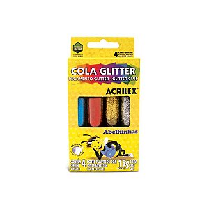 Cola Gliter 15g c/4 Cores Acrilex