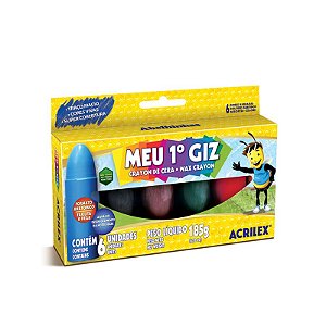 Giz de Cera Meu 1º Giz c/06 Acrilex