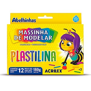 Massa de Modelar 180g 12 Cores Acrilex