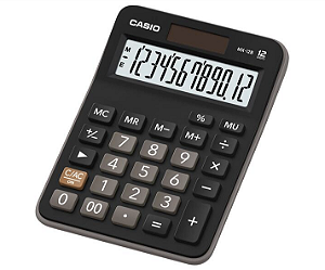 Calculadora de Mesa Casio MX-12B Preta