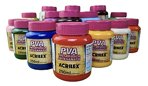 Tinta PVA Fosca para Artesanato 250ml - Unidade