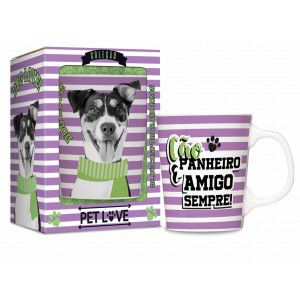 CANECA PORCELANA PREMIUM - BICHINHOS - PETS FOX PAULISTINHA