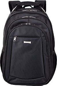 Mochila Grande 2 compartimentos Laptop Sestini ST3000 Preto