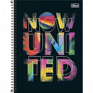 CADERNO ESPIRAL CAPA DURA UNIVERSITÁRIO 1 MATÉRIA NOW UNITED 80 FOLHAS