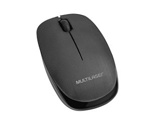 Mouse Multilaser Sem Fio 2.4 Ghz 1200 DPI Usb Preto - MO251