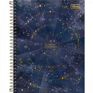 CADERNO ESPIRAL CAPA DURA COLEGIAL 10 MATÉRIAS MAGIC 160 FOLHAS