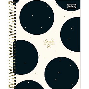 CADERNO ESPIRAL CAPA DURA COLEGIAL 10 MATÉRIAS WEST VILLAGE 160 FOLHAS