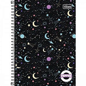 CADERNO ESPIRAL CAPA DURA 1/4 PEPPER 80 FOLHAS