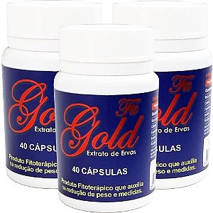 Fit Gold 40 cáps - Kit 3 potes