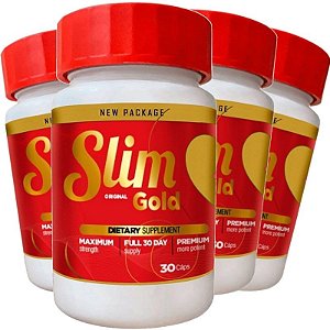 Slim Caps Gold - 4 unidades