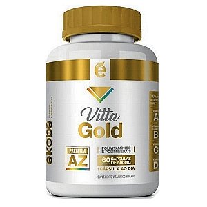 Vitta Gold 60 cápsulas - Vitamínico de A à Z