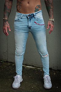 CALÇA JEANS CLARA MASCULINA