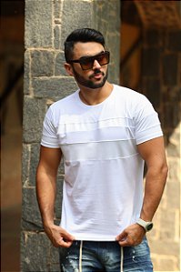 Camiseta faixa cirrê - Branca