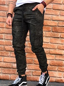 CALÇA CARGO CAMUFLADA