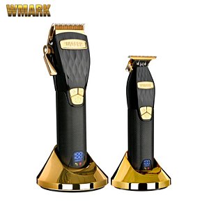 Combo Máquina de Cortar Cabelo Wmark NG - 2032 +  Acabamento Wmark NG - 2033