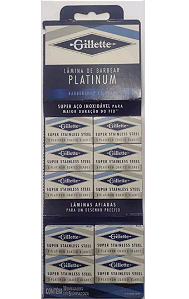 Cartela de Lâmina Gillette Platinum