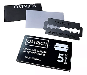 Caixa de Lâmina de Barbear Ostrich Com 100 Unidades