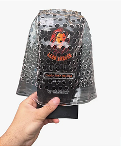 Touca Alinhada Leon Barber Com Furo 10mm e Transparente (Tamanho P)