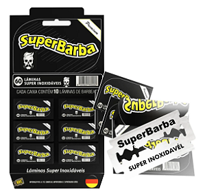 Cartela de Lâmina Super Barba Com 60 Unidades