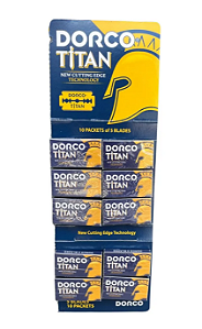 Cartela de Lâmina Dorco Titan Com 60 Lâminas