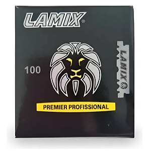 Lâminas de Barbear Lamix Platinum (Black) - Caixa com 100 Individuais