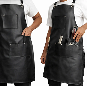 Avental em Corino Para Barbeiro