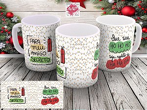 Caneca de Porcelana Branca Natal