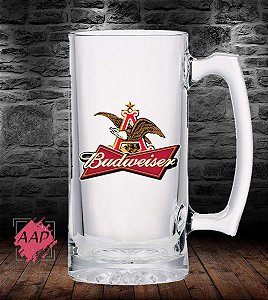 Caneca de Chopp  em Vidro Jateado Cervejas