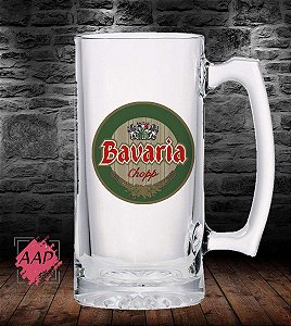 Caneca de Chopp  em Vidro Jateado Cervejas
