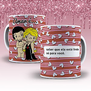 Caneca de Porcelana Dia dos Namorados
