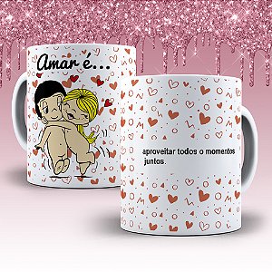 Caneca de Porcelana Dia dos Namorados