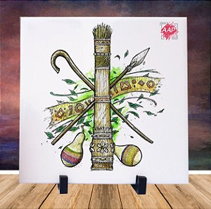 Azulejo Orixá Obaluaê