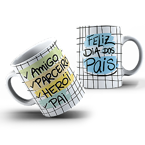 Caneca de Porcelana Dia dos Pais