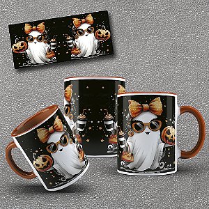 Caneca de Porcelana Halloween