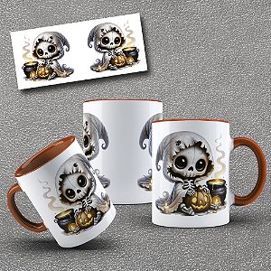 Caneca de Porcelana Halloween