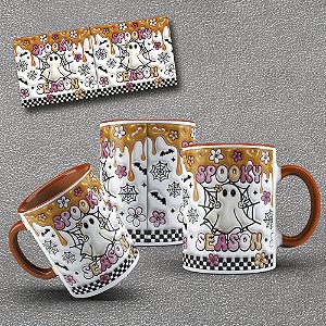 Caneca de Porcelana Halloween