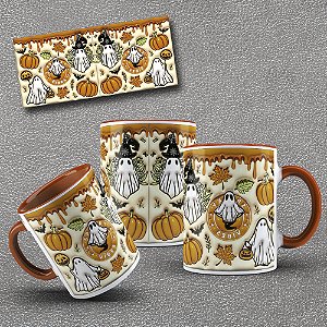 Caneca de Porcelana Halloween