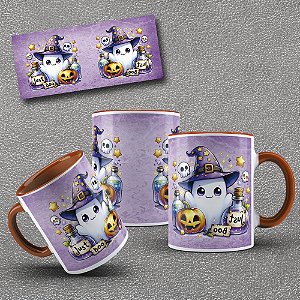Caneca de Porcelana Halloween