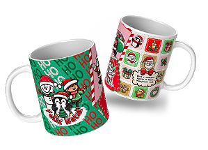 Caneca Porcelana de Natal