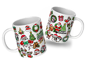 Caneca Porcelana de Natal
